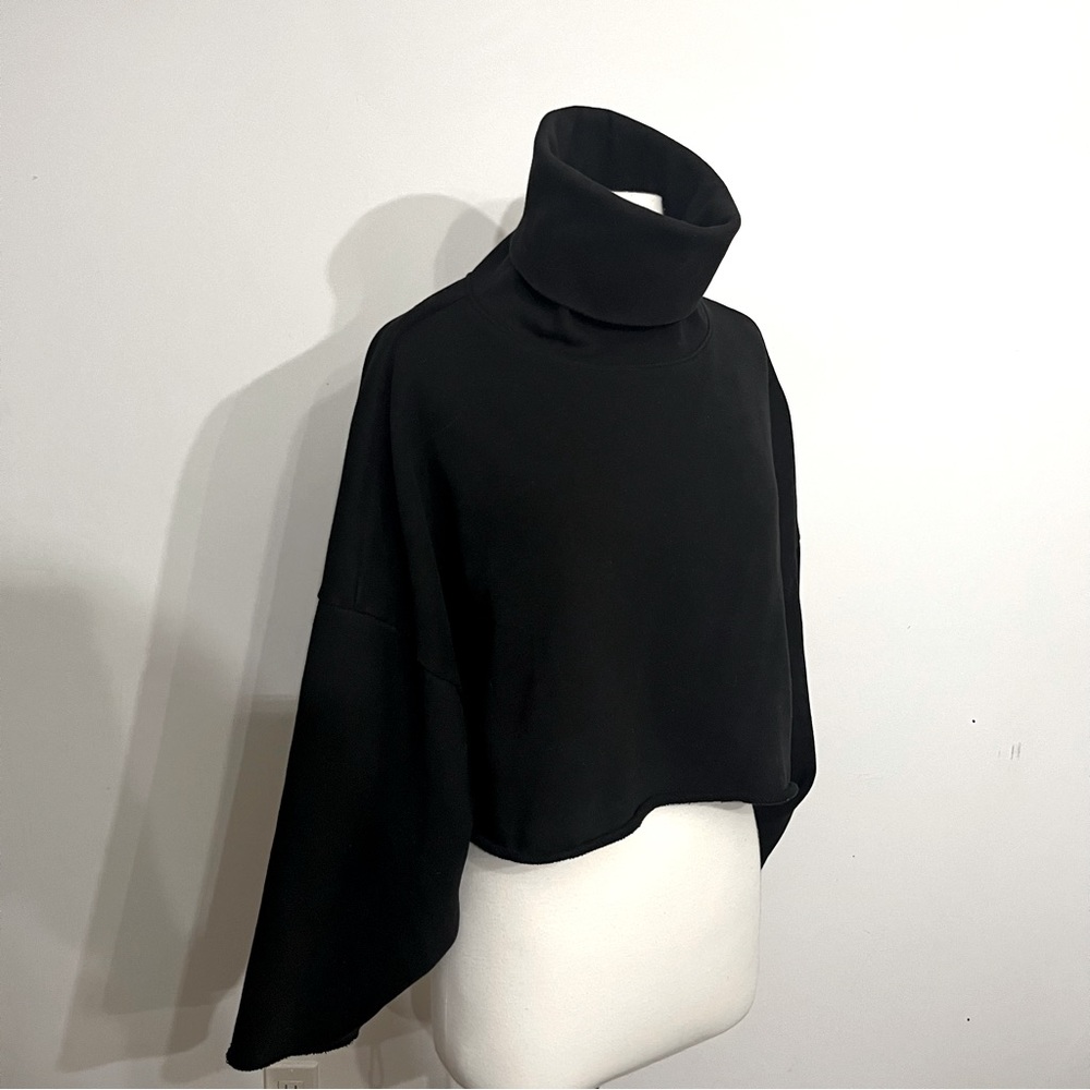 OAK + FORT Cropped Turtleneck Sweater